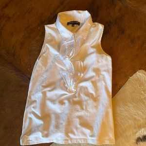 Beautiful White Top with Ruffles